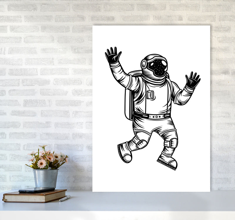 Space Man Art Print by Jason Stanley A1 Black Frame