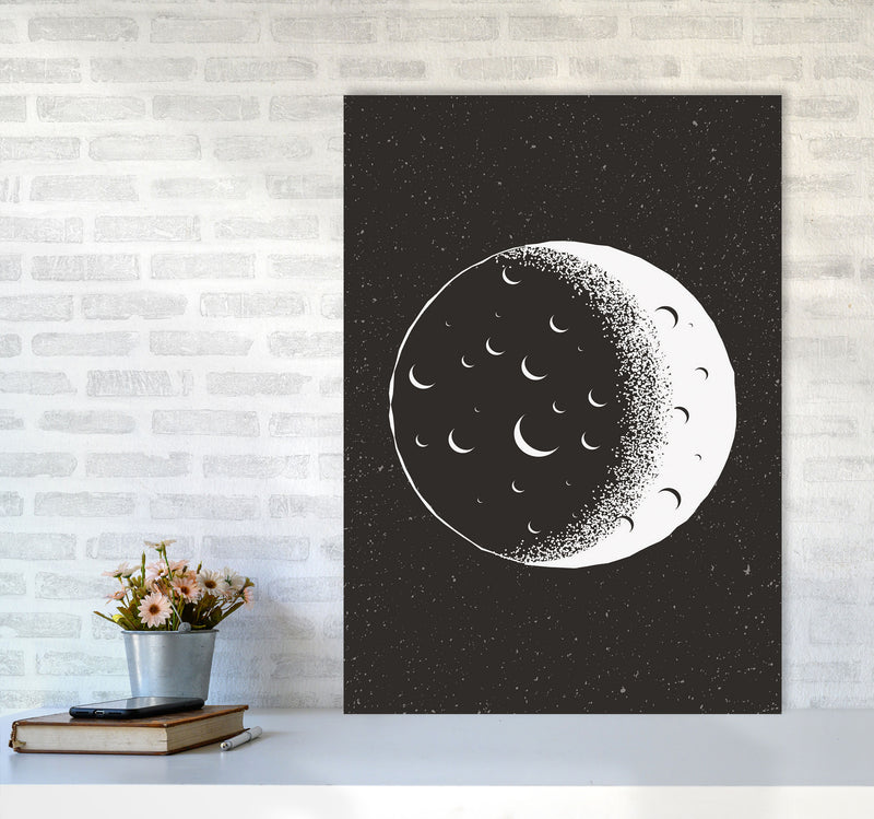 Moon Vibes Art Print by Jason Stanley A1 Black Frame