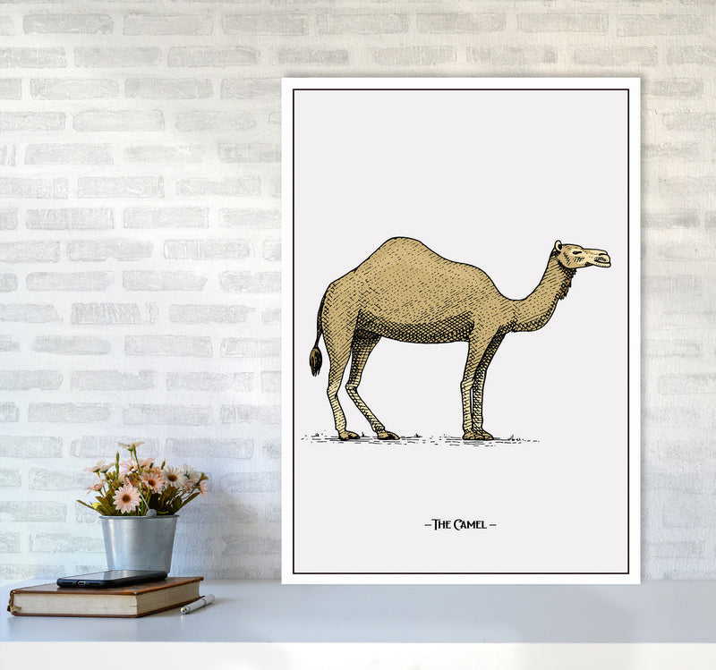 The Camel Art Print by Jason Stanley A1 Black Frame