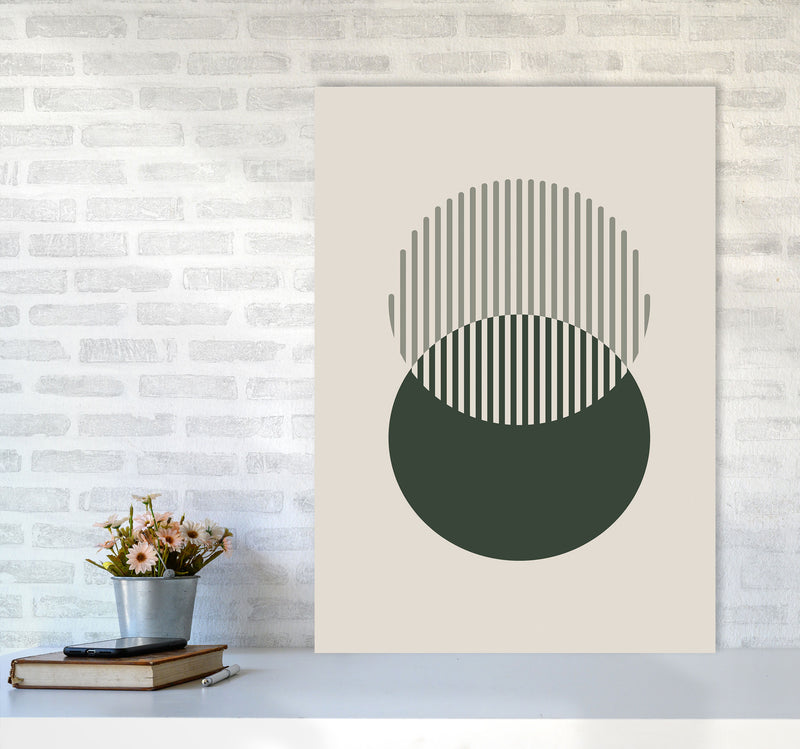 Minimal Abstract Circles III Art Print by Jason Stanley A1 Black Frame