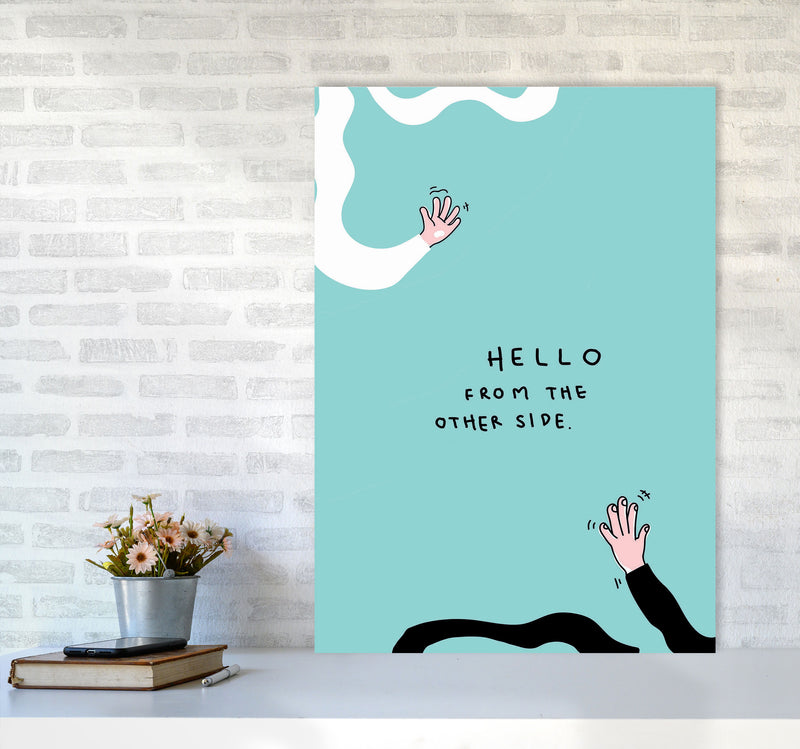 Hello From The Other Side Art Print by Jason Stanley A1 Black Frame