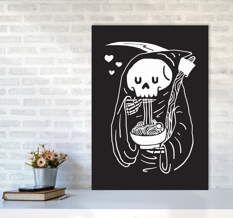 But First...Noodles Art Print by Jason Stanley A1 Black Frame