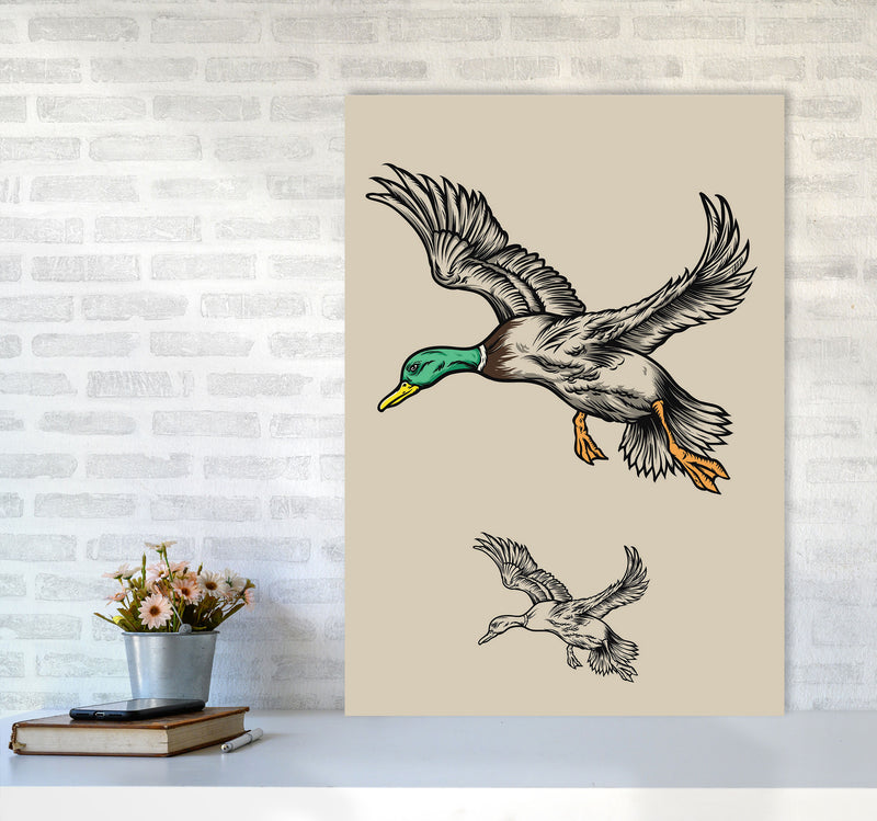 Flying Ducks Art Print by Jason Stanley A1 Black Frame