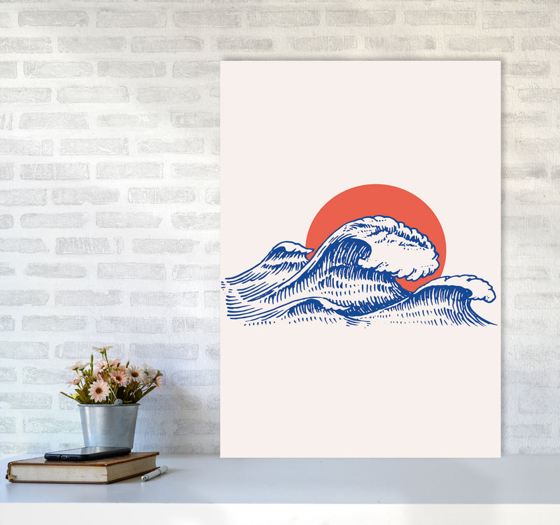 Chill Waves Art Print by Jason Stanley A1 Black Frame