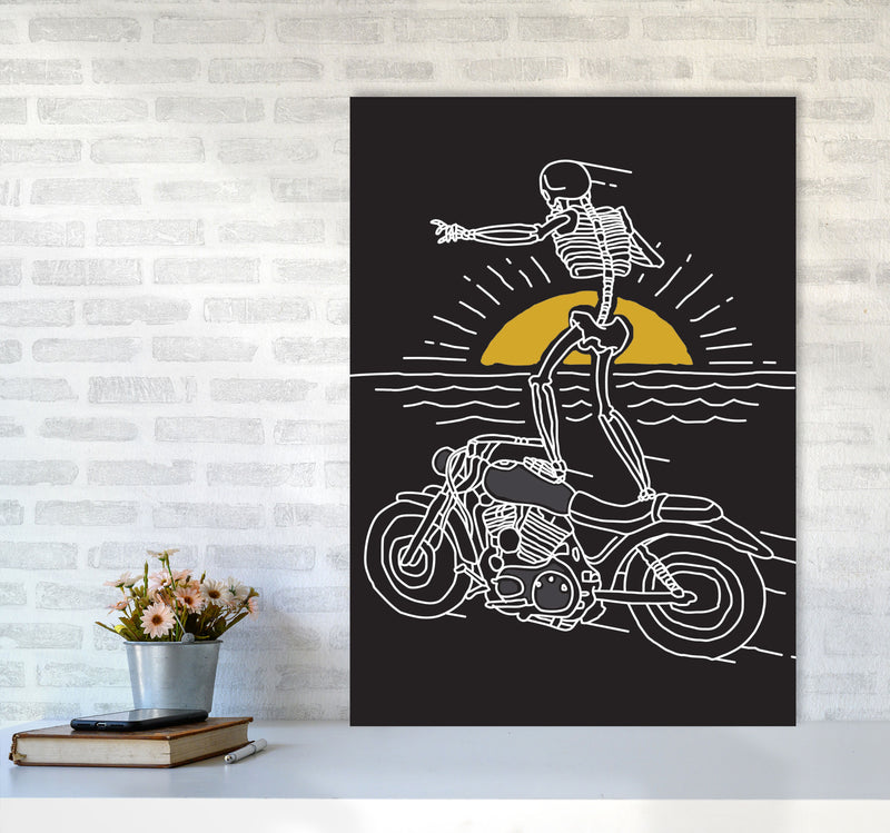 Freedom Rider Art Print by Jason Stanley A1 Black Frame