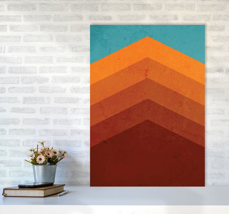 Abstract Mountain Sunrise II Art Print by Jason Stanley A1 Black Frame