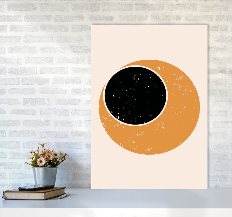 Abstract Contemporary Sun Art Print by Jason Stanley A1 Black Frame