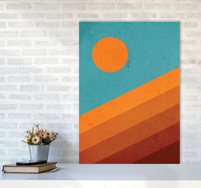 Abstract Mountain Sunrise I Art Print by Jason Stanley A1 Black Frame