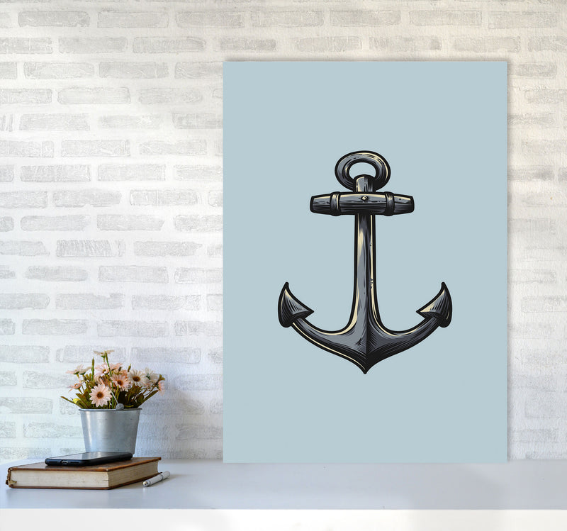 Ship's Anchor Art Print by Jason Stanley A1 Black Frame