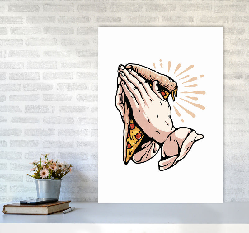 Pizza Is Life Art Print by Jason Stanley A1 Black Frame