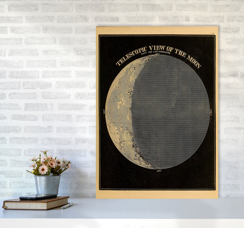 Telescopic View Of The Moon Art Print by Jason Stanley A1 Black Frame