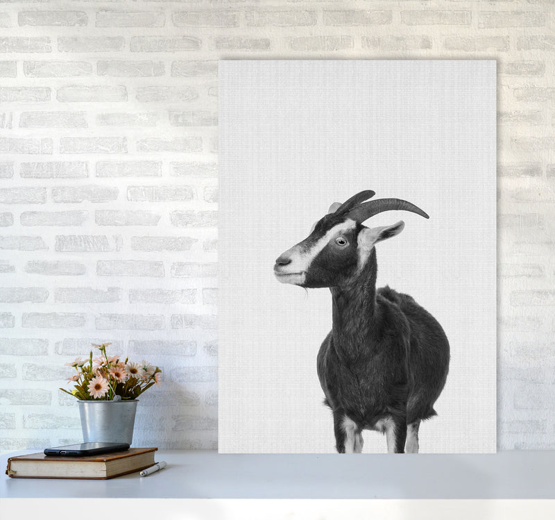 This Goat Takes The Cake Art Print by Jason Stanley A1 Black Frame