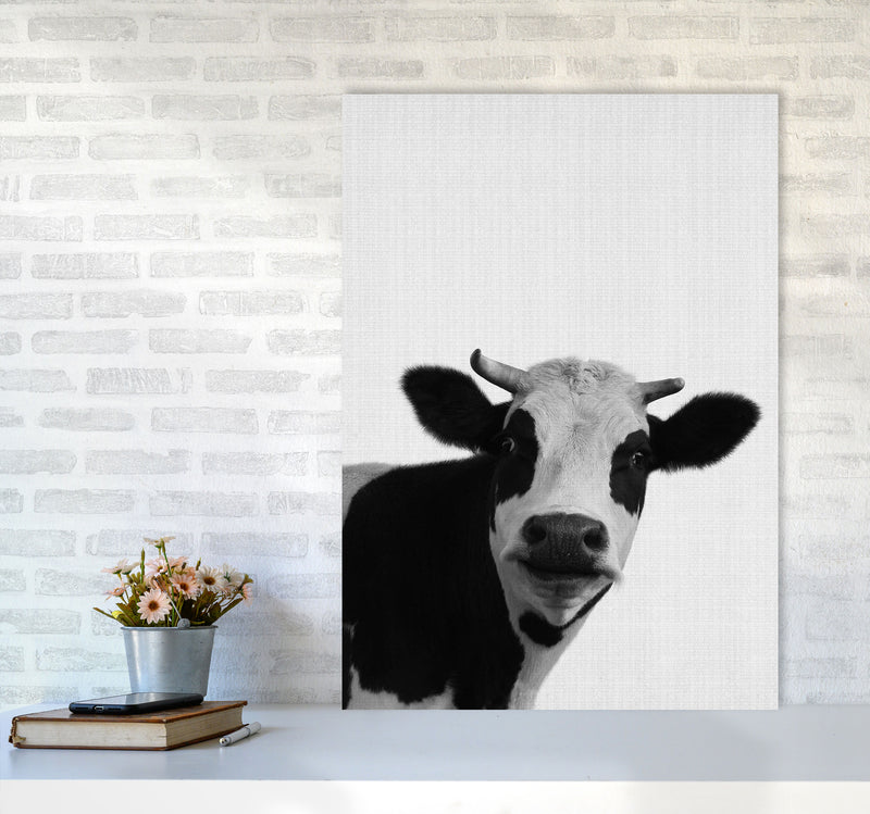 Holy Cow Art Print by Jason Stanley A1 Black Frame