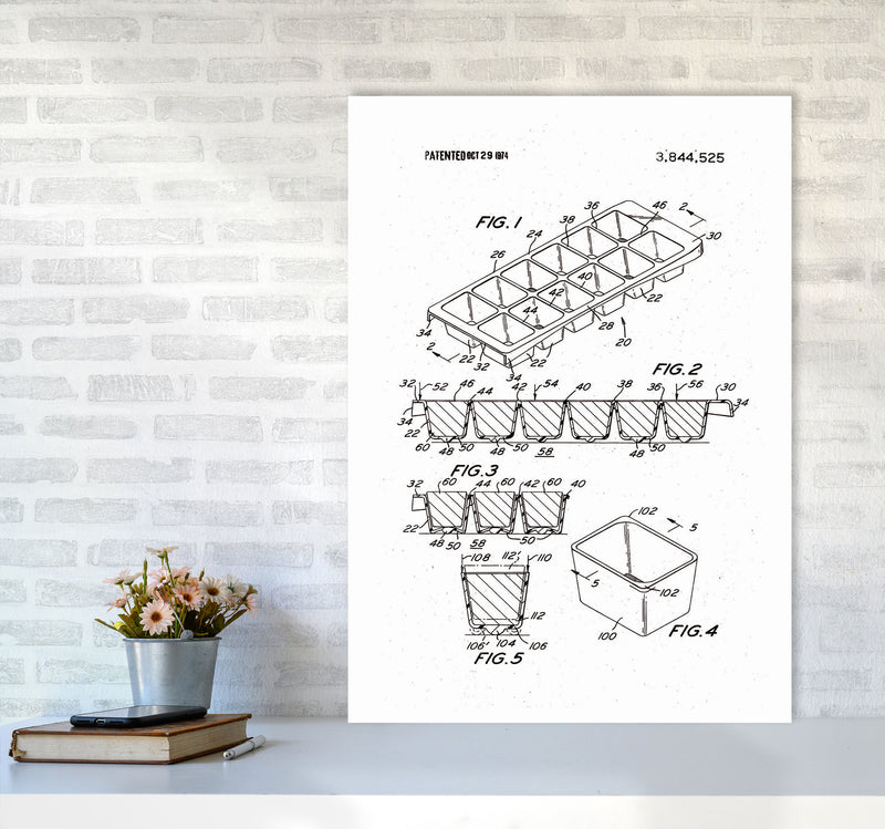Ice Cube Tray Patent Art Print by Jason Stanley A1 Black Frame