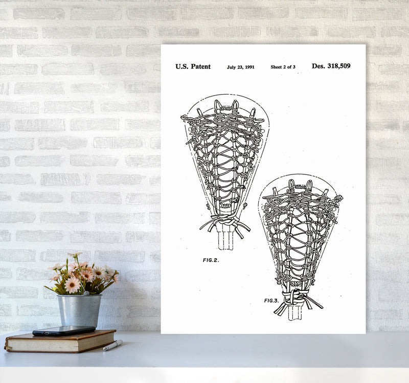 Lacross Stick Patent Art Print by Jason Stanley A1 Black Frame