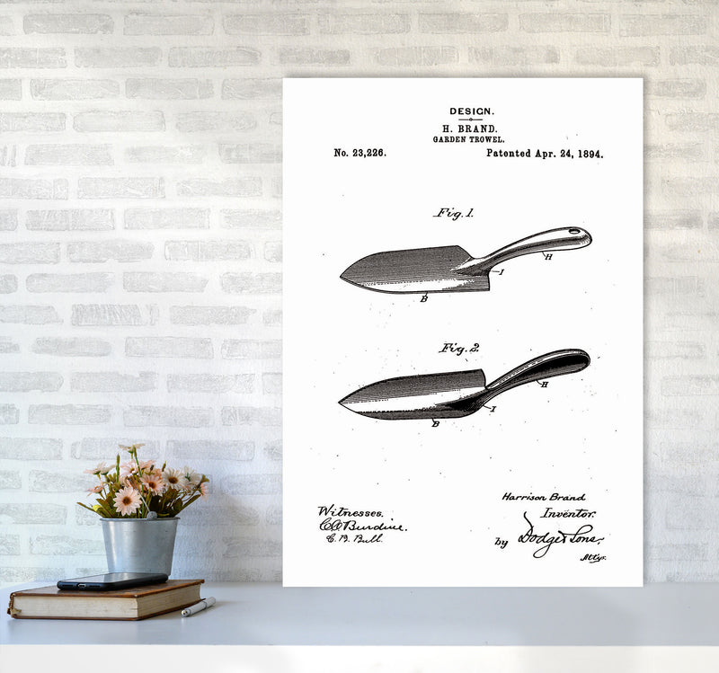 Garden Shovel Patent Art Print by Jason Stanley A1 Black Frame