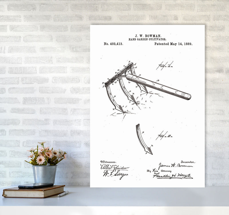 Garden Tool Patent Art Print by Jason Stanley A1 Black Frame