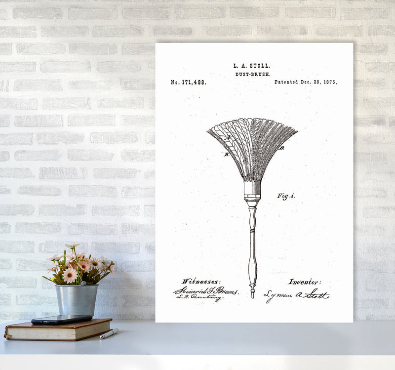 Dust Brush Patent Art Print by Jason Stanley A1 Black Frame