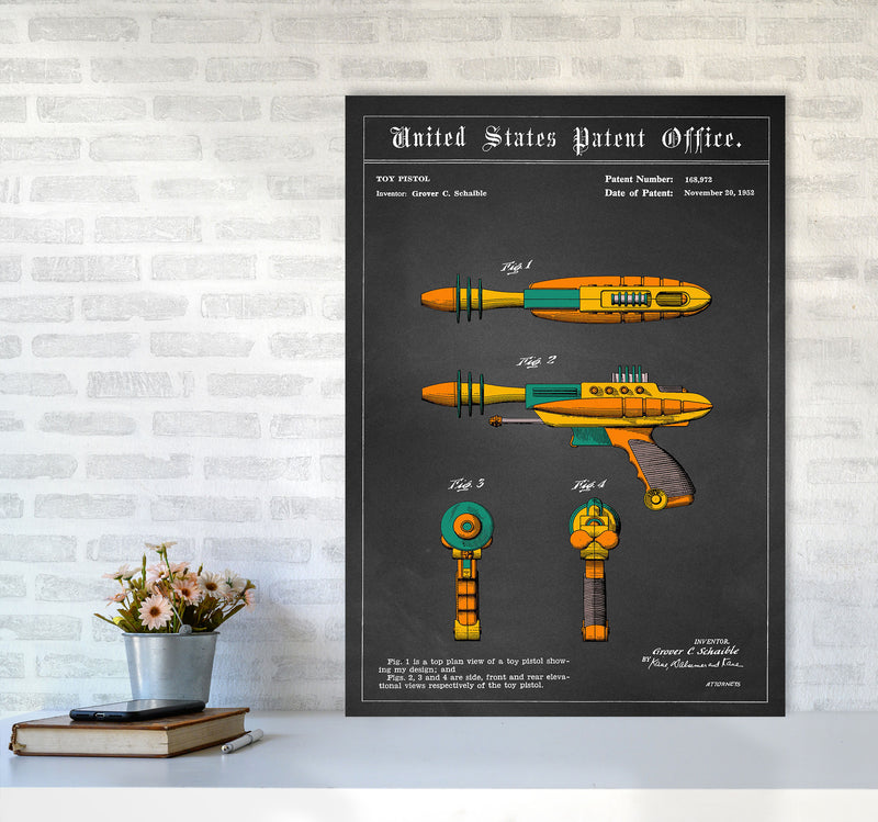 Raygun Art Print by Jason Stanley A1 Black Frame