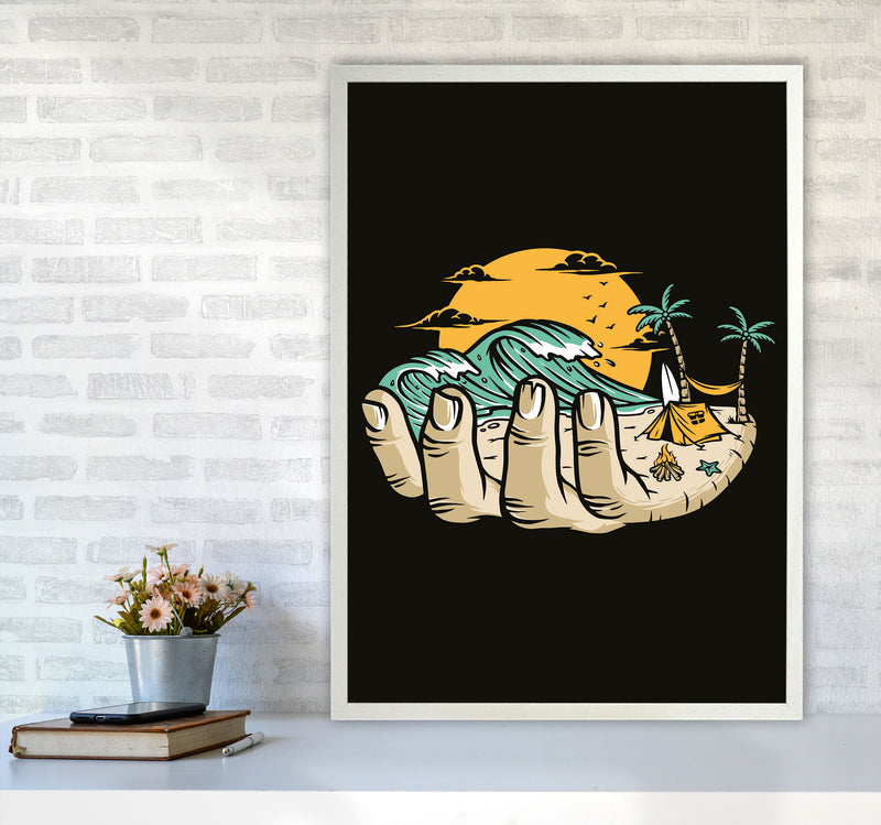 Grab A Handfull Of What You Love Art Print by Jason Stanley A1 Oak Frame