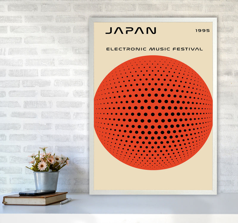 Japan Electronic Music Festival Art Print by Jason Stanley A1 Oak Frame