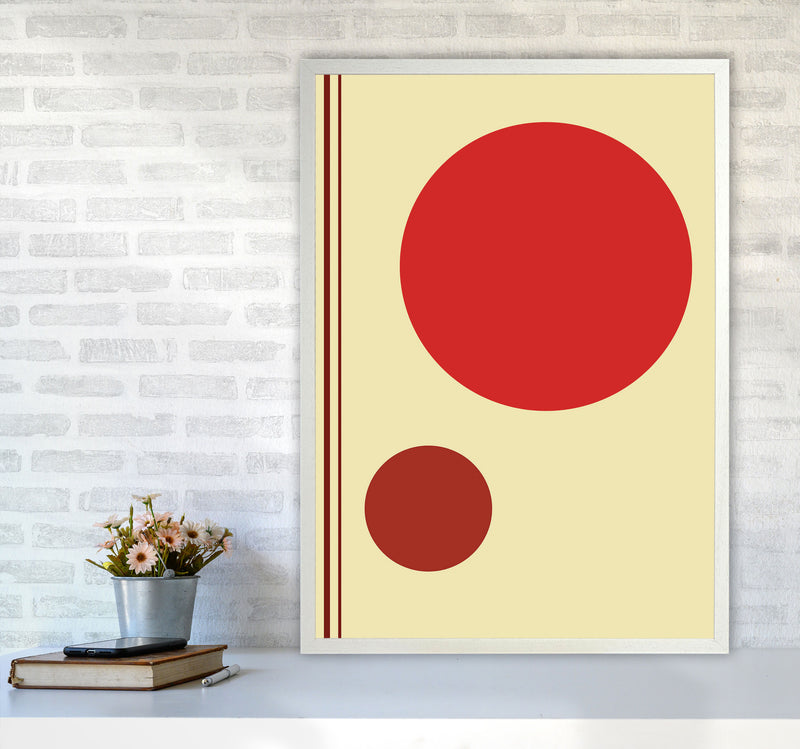 Minimal Geometric Series - 39 Art Print by Jason Stanley A1 Oak Frame