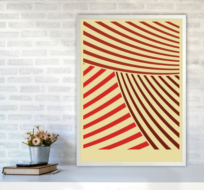 Minimal Geometric Series - 38 Art Print by Jason Stanley A1 Oak Frame