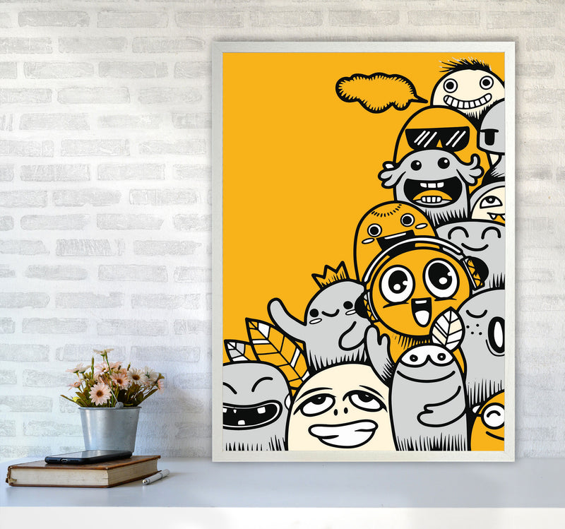 Happiness Comes In Many Forms Art Print by Jason Stanley A1 Oak Frame