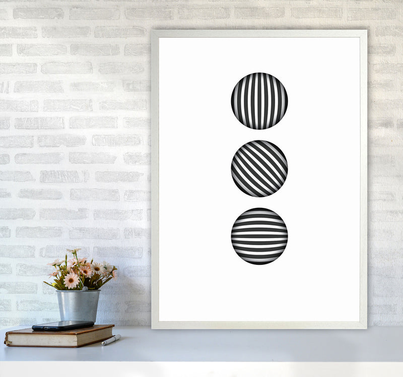 Minimal Geometric Series - 49 Art Print by Jason Stanley A1 Oak Frame