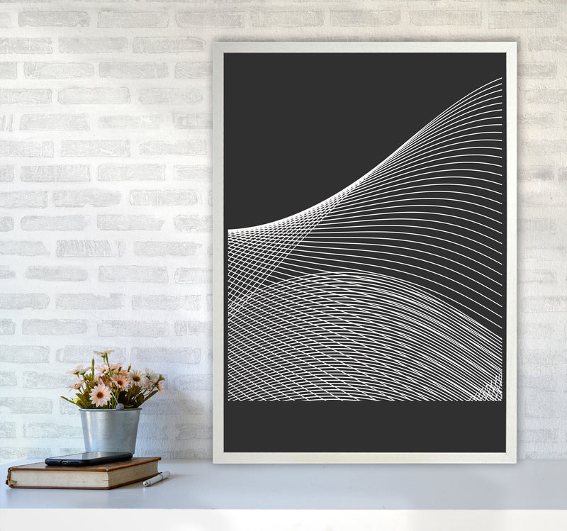 Minimal Geometric Series - 13 Art Print by Jason Stanley A1 Oak Frame