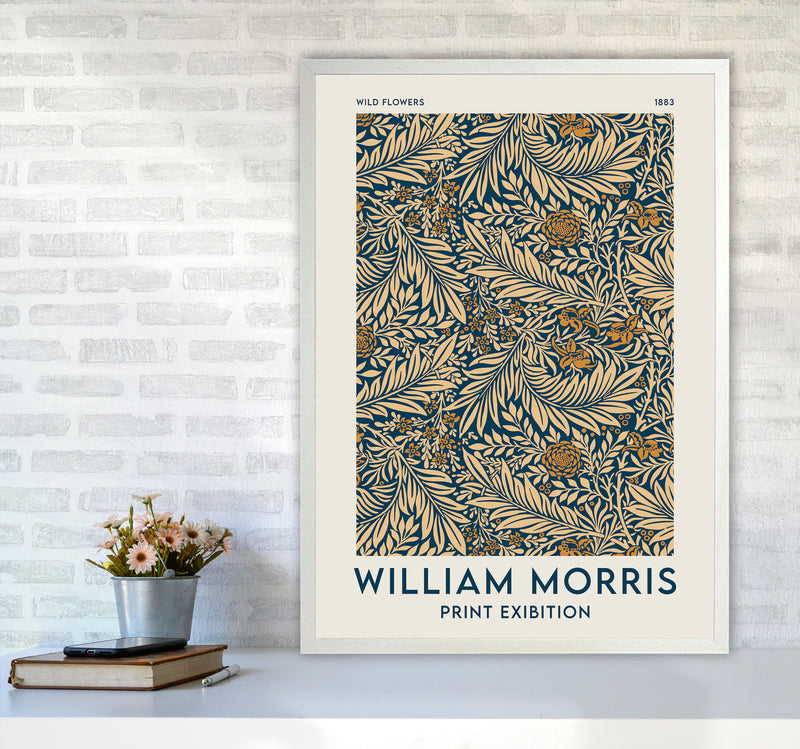 William Morris- Wild Flowers Art Print by Jason Stanley A1 Oak Frame