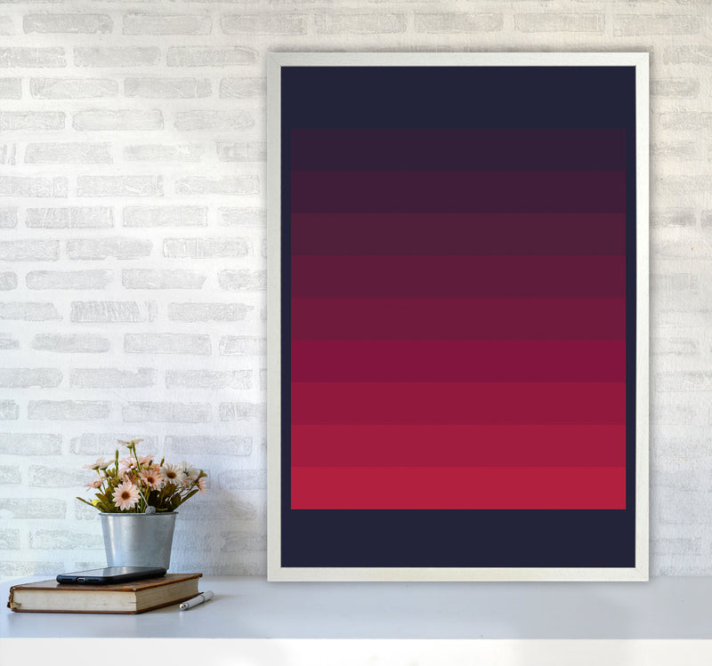 Minimal Geometric Series - 5 Art Print by Jason Stanley A1 Oak Frame