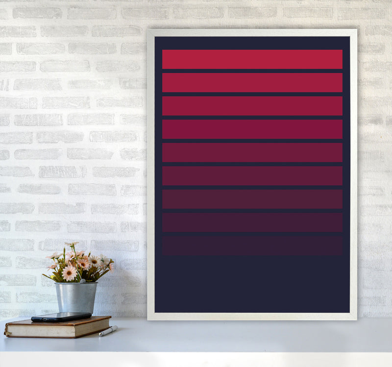 Minimal Geometric Series - 4 Art Print by Jason Stanley A1 Oak Frame