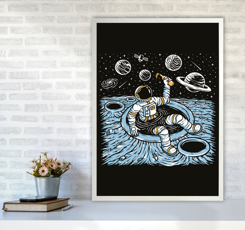 Cold Beer And Zero Gravity Art Print by Jason Stanley A1 Oak Frame