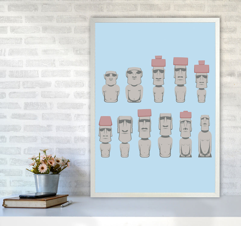 Monolithic Human Figures Art Print by Jason Stanley A1 Oak Frame