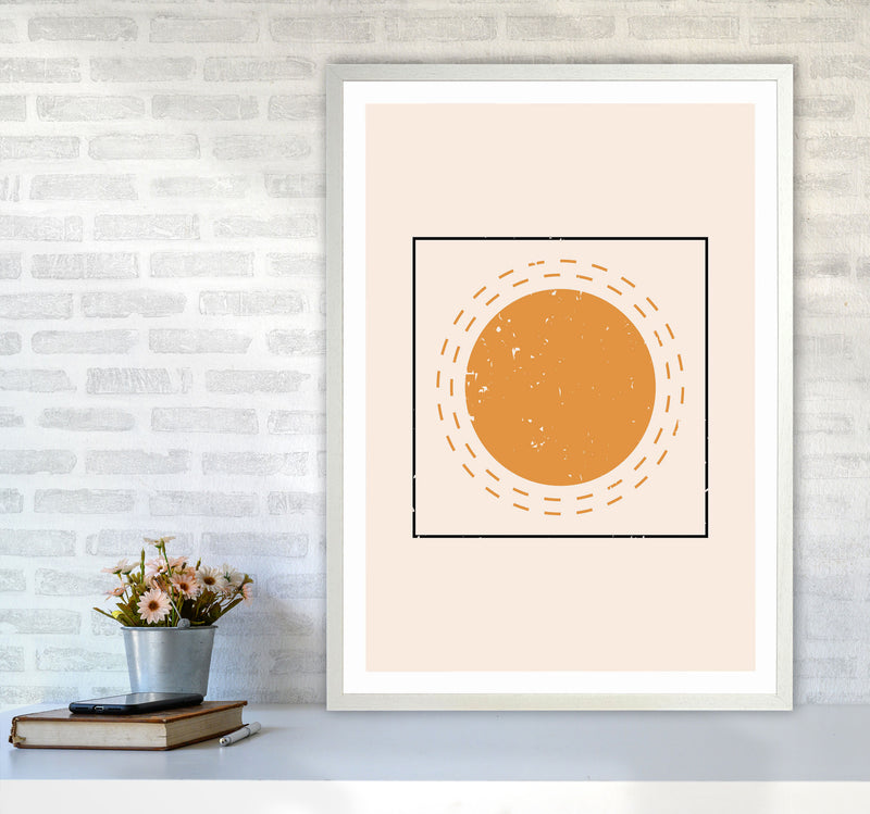 Abstract Sun For The Win Art Print by Jason Stanley A1 Oak Frame