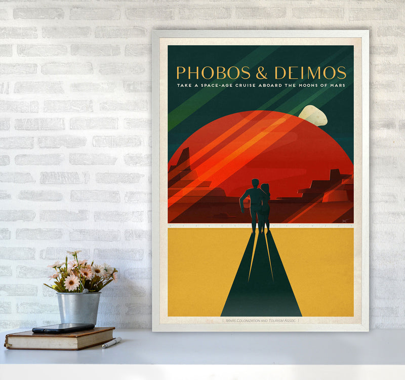 Spacex - Phobos & Deimos Art Print by Jason Stanley A1 Oak Frame