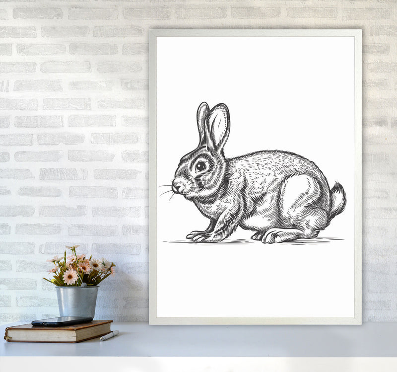 Watch Out For The Bunny Art Print by Jason Stanley A1 Oak Frame