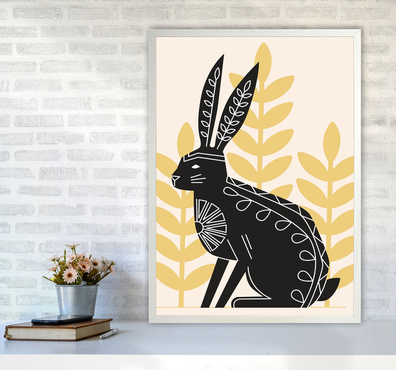 Bunny's Natural Habitat Art Print by Jason Stanley A1 Oak Frame