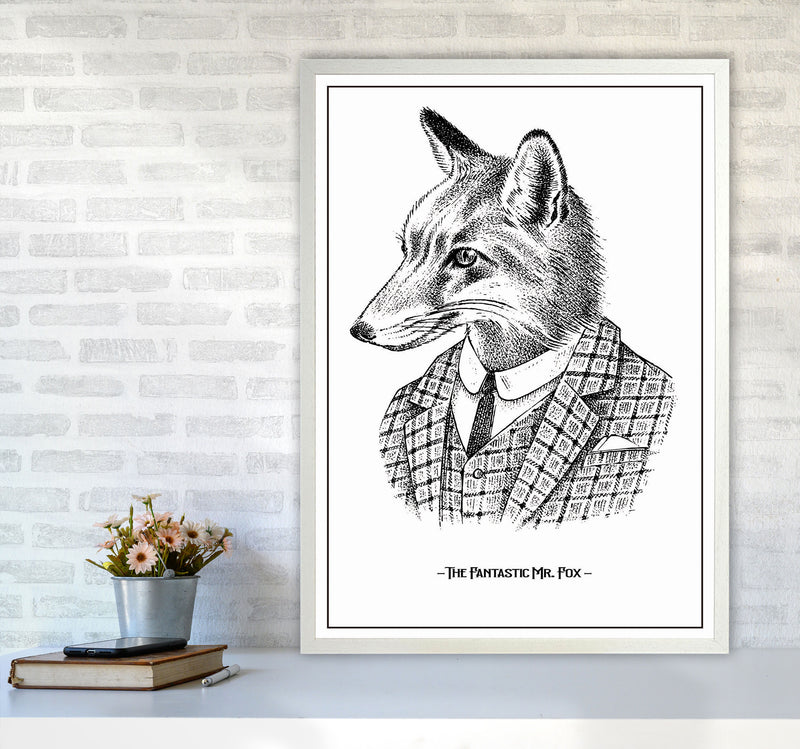 The Fantastic Mr. Fox Art Print by Jason Stanley A1 Oak Frame