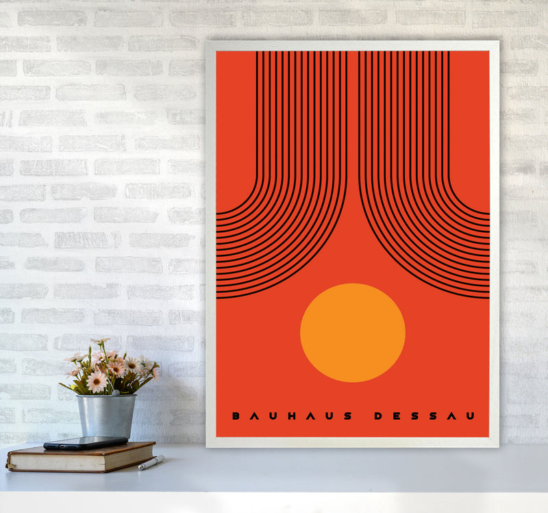 Bauhaus Design IIIIII Art Print by Jason Stanley A1 Oak Frame