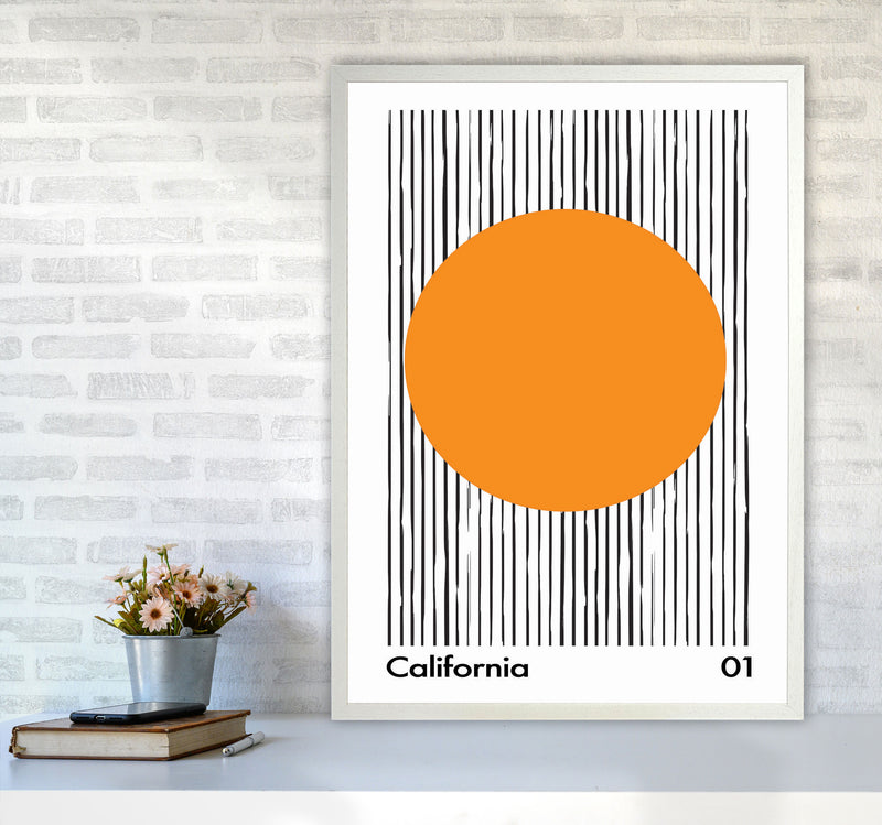 California 01 Skinny Art Print by Jason Stanley A1 Oak Frame