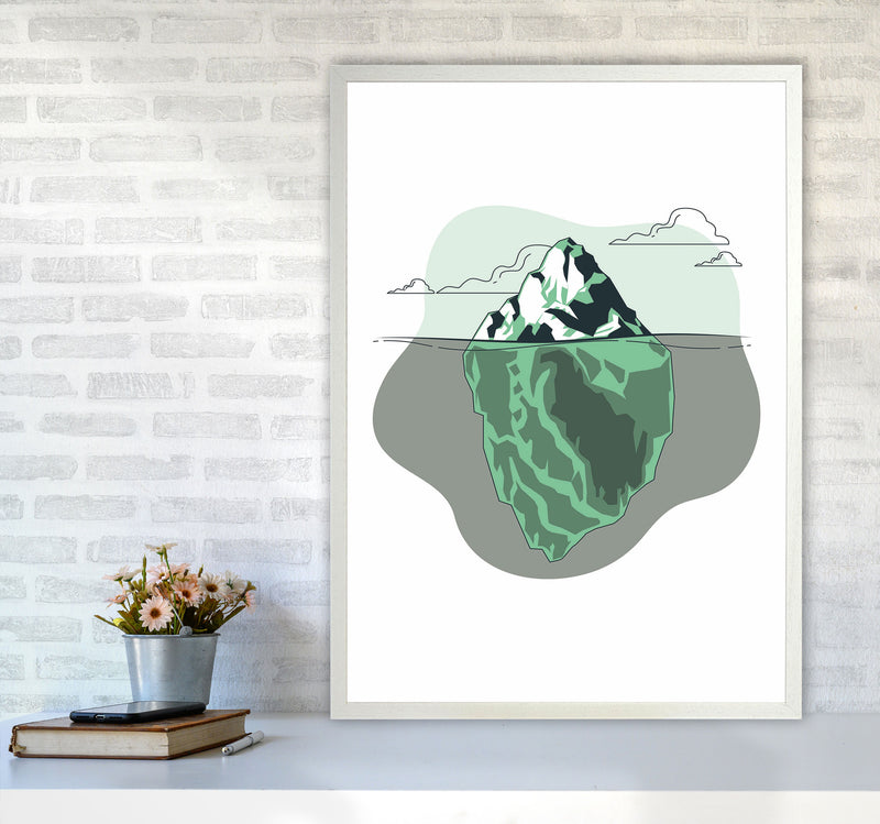 Iceberg Right Ahead Art Print by Jason Stanley A1 Oak Frame