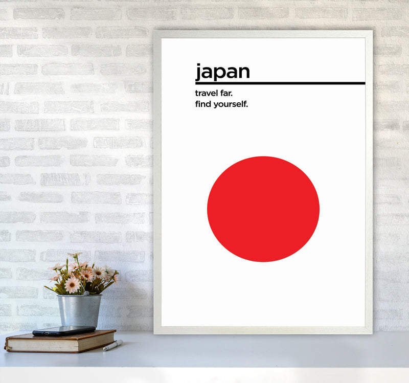 Japan Travel Poster Art Print by Jason Stanley A1 Oak Frame