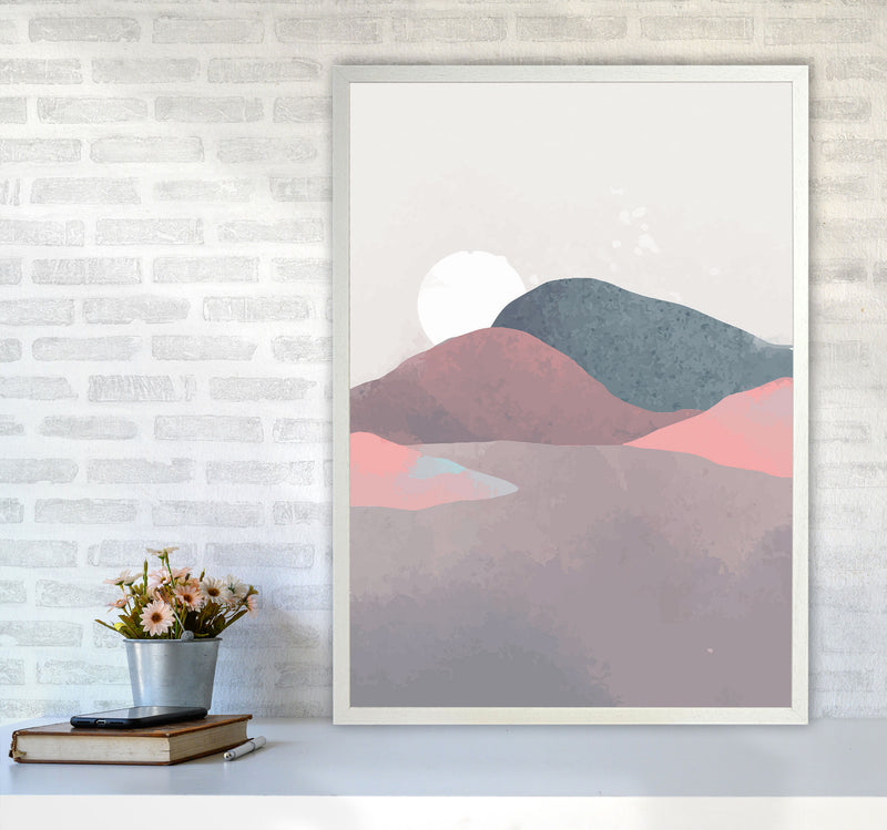 Minimal Landscape 3 Art Print by Jason Stanley A1 Oak Frame