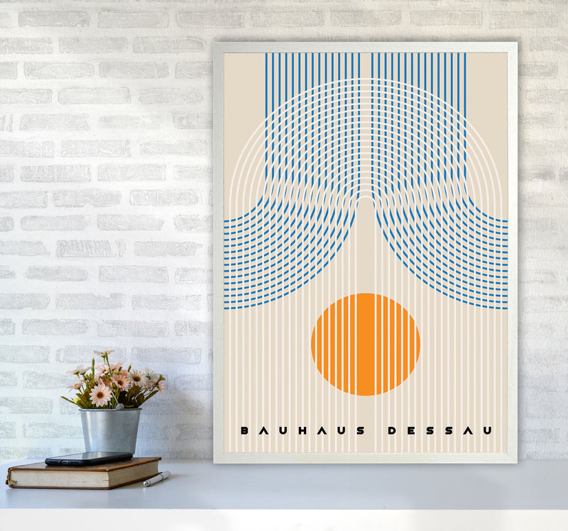 Bauhaus Design IIII Art Print by Jason Stanley A1 Oak Frame