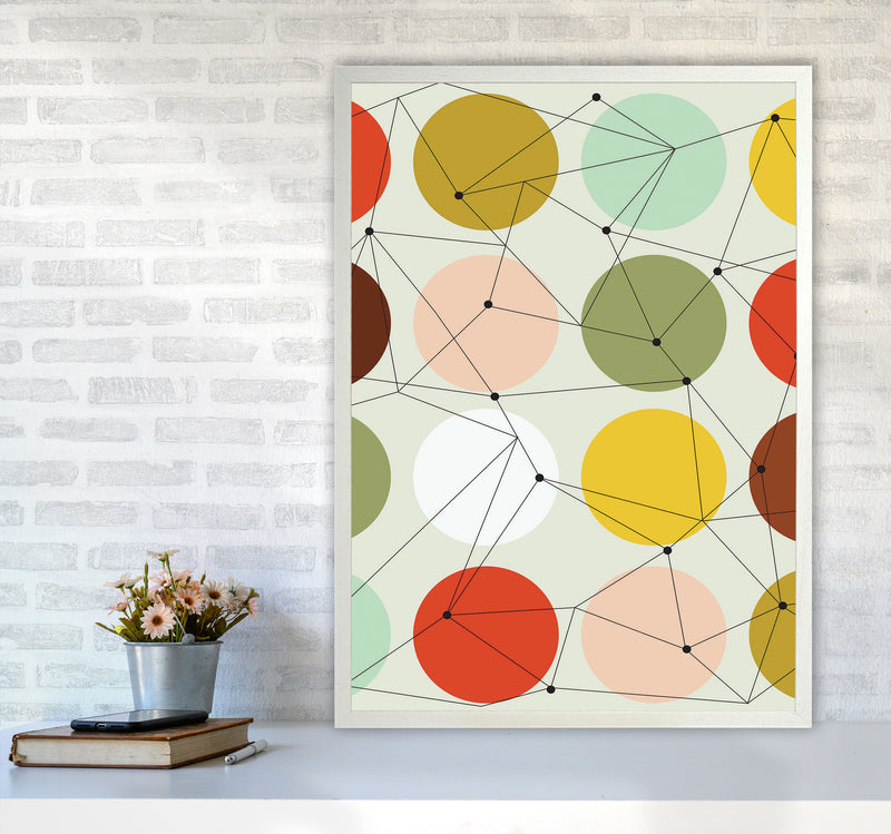 Geometry On Circles Art Print by Jason Stanley A1 Oak Frame
