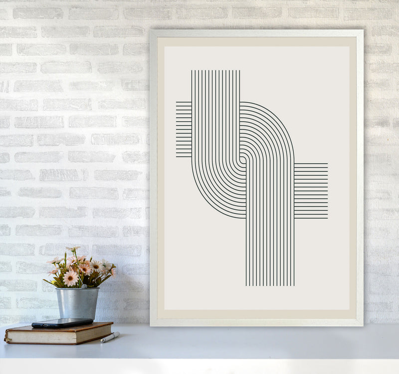 Modern Geometric 3 Art Print by Jason Stanley A1 Oak Frame