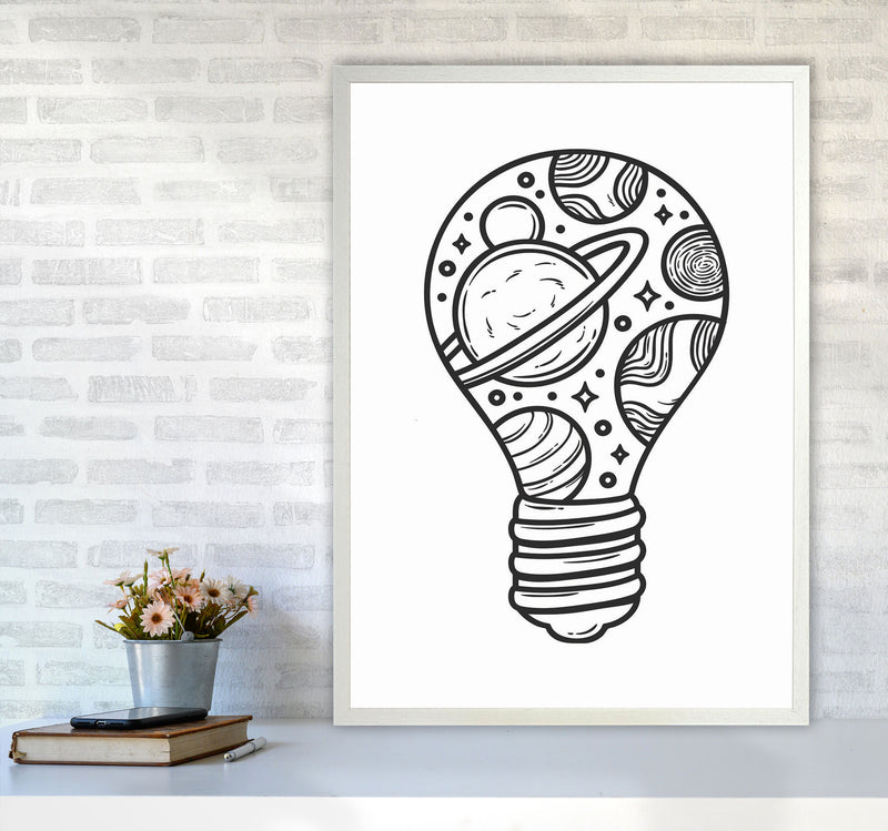 I Just Had An Idea Art Print by Jason Stanley A1 Oak Frame