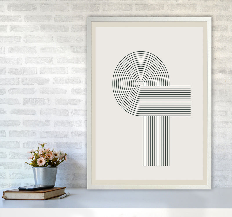 Modern Geometric 1 Art Print by Jason Stanley A1 Oak Frame